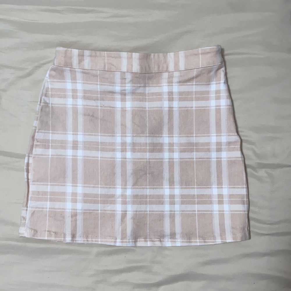 Pink Check Mini Skirt
